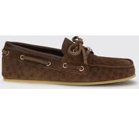 GUCCI Suede Boat Loafers with GG Monogram - Size: 39 - female
