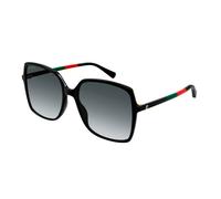 Gucci Woman GG0544S 007 Sunglasses Acetate Black Grey Squared