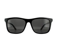 Gucci Sunglasses GG0381SN 007 Black Grey Polarized
