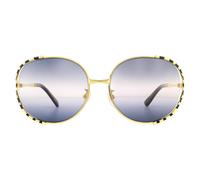 Gucci Sunglasses GG0595S 001 Gold and Black Double Grey Gradient