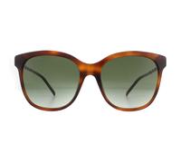 Gucci Square Havana Green Gradient Sunglasses In Brown Brown One Size