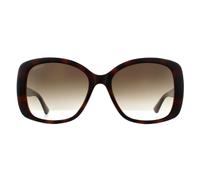 Gucci GG0762S 002 Woman Sunglasses Injected Havana Brown Squared Normal Shaded