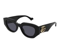 Gucci GG1421S 001 Woman Sunglasses Acetate Black Grey Geometric