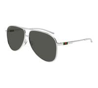 Gucci Man GG1677S 001 Sunglasses Metal Silver Grey Pilot