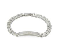 Gucci Tag Sterling Silver ID Chunky Curb Chain Bracelet