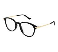 Gucci Unisex GG1466OA 001 Optical frames Acetate Black Transparent Round