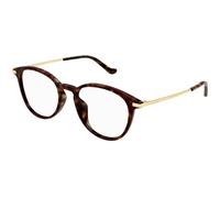 Gucci Unisex GG1466OA 002 Optical frames Acetate Havana Transparent Round