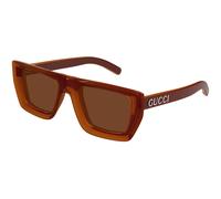 Gucci Unisex GG1723S 002 Sunglasses Injected Brown Brown Squared