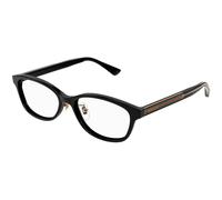 Gucci Unisex Gucci GG1612OJ 001 Optical frames Acetate Black Transparent Round