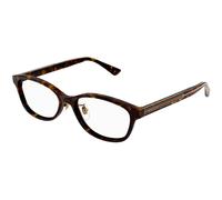 Gucci Unisex Gucci GG1612OJ 002 Optical frames Acetate Havana Transparent Round