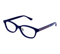 Gucci Unisex Gucci GG1612OJ 003 Optical frames Acetate Blue Transparent Round