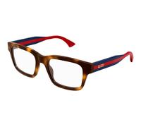 Gucci Unisex Gucci GG1865O 002 Optical frames Acetate Havana Transparent Squared