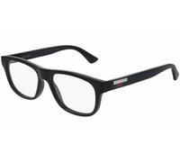 Gucci Unisex Squared Eyeglasses GG0768O 001 54 Shiny Black Frame w/Demo Lenses