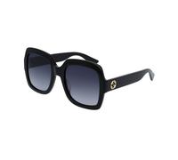 Gucci Woman GG0036SN 001 Sunglasses Acetate Black Grey Squared Normal Shaded