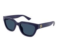 Gucci Woman GG1578S 004 Sunglasses Injected Violet Blue Cat Eye