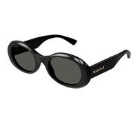 Gucci Woman GG1587S 001 Sunglasses Acetate Black Grey Round