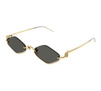 Gucci Woman GG1604S 001 Sunglasses Metal Gold Grey Geometric