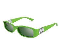 Gucci Woman GG1661S 005 Sunglasses Injected Green Green Squared