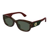 Gucci Woman GG1667SK 002 Sunglasses Acetate Havana Green Round