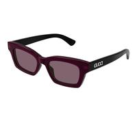 Gucci Woman GG1790S 003 Sunglasses Acetate Black Violet Cat Eye