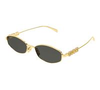 Gucci Woman GG1802S 001 Sunglasses Metal Gold Grey Round