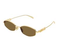 Gucci Woman GG1802S 005 Sunglasses Metal Gold Brown Round