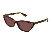 Gucci Woman GG1815S 002 Sunglasses Acetate Havana Violet Cat Eye