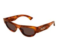 Gucci Woman GG1834S 002 Sunglasses Acetate Havana Brown Cat Eye