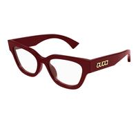 Gucci Woman GG1837O 003 Optical frames Acetate Bordeaux Transparent Butterfly