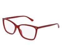 Gucci Woman Gucci GG0025O 004 Optical frames Acetate Red Transparent Cat Eye