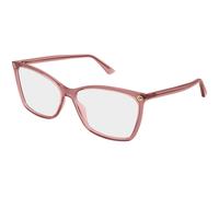 Gucci Woman Gucci GG0025O 018 Optical frames Acetate Pink Transparent Cat Eye
