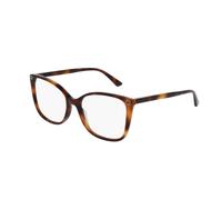 Gucci Woman Gucci GG0026O 002 Optical frames Acetate Havana Transparent Cat Eye