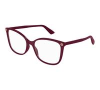 Gucci Woman Gucci GG0026O 012 Optical frames Bordeaux Transparent Cat Eye