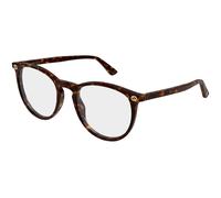 Gucci Woman Gucci GG0027O 016 Optical frames Acetate Havana Transparent Round