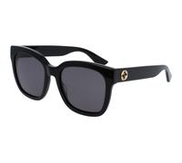 Gucci Woman Gucci GG0034SN 001 Sunglasses Acetate Black Grey Squared