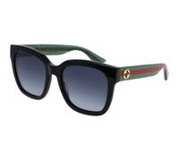 Gucci Woman Gucci GG0034SN 002 Sunglasses Acetate Black Grey Squared Shaded