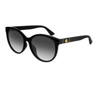 Gucci Woman GG0636SK 001 Sunglasses Injected Black Grey Round Normal Shaded