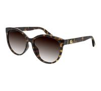 Gucci Woman Gucci GG0636SK 002 Sunglasses Injected Havana Brown Round Normal Shaded
