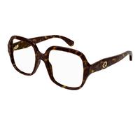 Gucci Woman Gucci GG0799O 002 Optical frames Acetate Havana Transparent Squared