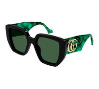 Gucci Woman Gucci GG0956S 001 Sunglasses Acetate Black Green Squared Normal