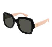 Gucci Woman Gucci GG1337S 008 Sunglasses Injected Black Grey Squared