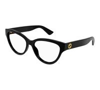 Gucci Woman Gucci GG1581O 001 Optical frames Injected Black Transparent Round