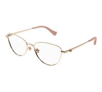Gucci Woman Gucci GG1595O 002 Optical frames Metal Gold Transparent Cat Eye