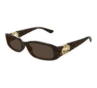 Gucci Woman Gucci GG1661S 002 Sunglasses Injected Havana Brown Squared