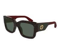 Gucci Woman Gucci GG1663S 002 Sunglasses Acetate Havana Green Squared