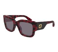 Gucci Woman Gucci GG1663S 003 Sunglasses Acetate Havana Violet Squared