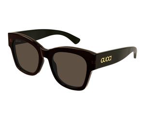 Gucci Woman Gucci GG1789S 004 Sunglasses Acetate Brown Brown Butterfly