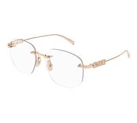 Gucci Woman Gucci GG1806O 003 Optical frames Metal Gold Transparent Squared