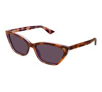 Gucci Woman Gucci GG1815S 004 Sunglasses Acetate Havana Violet Cat Eye