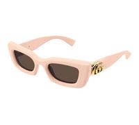 Gucci Woman Gucci GG1827S 005 Sunglasses Injected Pink Brown Cat Eye